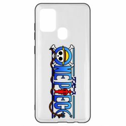 Чехол для Samsung A21s One Piece Logo Skull - PrintSalon