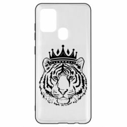 Чехол для Samsung A21s Папа-Тигр - PrintSalon
