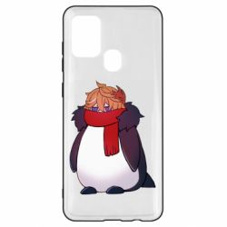 Чехол для Samsung A21s Пингвин Чайльд - PrintSalon