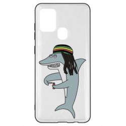 Чехол для Samsung A21s Shark Rastaman - PrintSalon