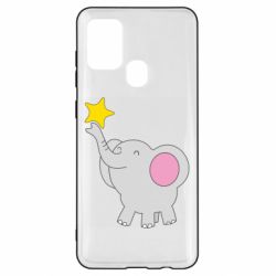 Чехол для Samsung A21s Слон со звездочкой