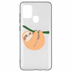 Чехол для Samsung A21s Sloth on a branch - PrintSalon
