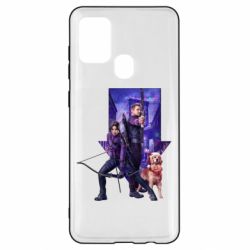 Чехол для Samsung A21s Соколиный глаз и Кейт Бишоп - PrintSalon