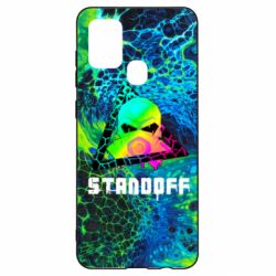 Чехол для Samsung A21s Standoff art skull - PrintSalon
