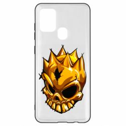 Чехол для Samsung A21s Standoff - Gold Skull