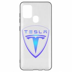 Чехол для Samsung A21s Tesla logo gradient - PrintSalon