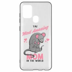 Чехол для Samsung A21s The Most amazing mom in the world - PrintSalon
