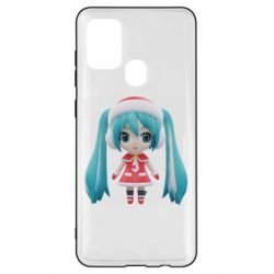 Чехол для Samsung A21s Winter Hatsune Miku - PrintSalon