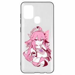 Чехол для Samsung A21s Yae Miko portrait - PrintSalon