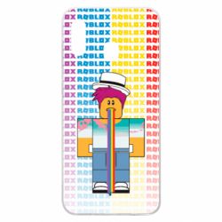 Чехол для Samsung A30 3D Roblox Rainbow - PrintSalon