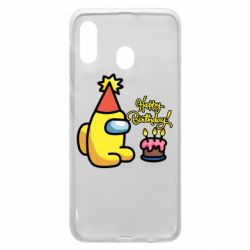 Чохол для Samsung A30 Among Us Happy Birthday - PrintSalon