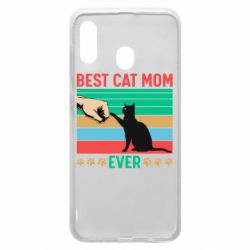 Чехол для Samsung A30 Best cat mom ever - PrintSalon