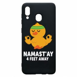 Чехол для Samsung A30 Duck Namast'ay Away - PrintSalon