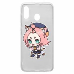 Чехол для Samsung A30 Genshin Impact chibi Diona - PrintSalon