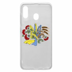 Чохол для Samsung A30 Герб колоски і калина - PrintSalon
