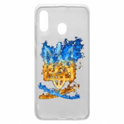 Чехол для Samsung A30 Горящий гербу Украины - PrintSalon