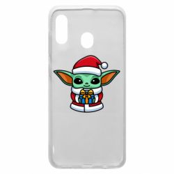 Чехол для Samsung A30 Grogu Santa Claus - PrintSalon