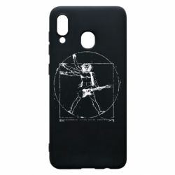 Чехол для Samsung A30 Guitarist Da Vinci - PrintSalon