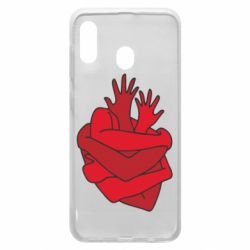 Чехол для Samsung A30 Heart out of hands - PrintSalon