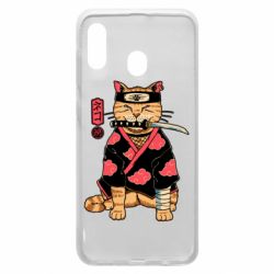Чехол для Samsung A30 Japanese Akatsuki cat - PrintSalon