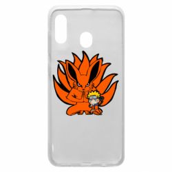 Чехол для Samsung A30 Kurama And Naruto - PrintSalon