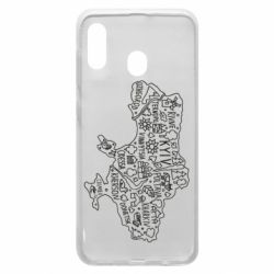 Чехол для Samsung A30 Map Ukraine - PrintSalon