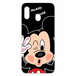 Чехол для Samsung A30 Mickey Kiss - PrintSalon