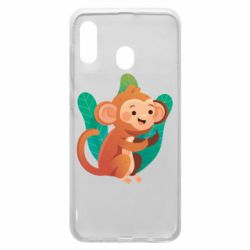 Чехол для Samsung A30 Monkey. Fuck You - PrintSalon