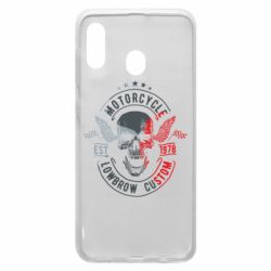 Чехол для Samsung A30 Moto skull - PrintSalon