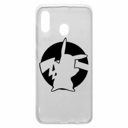 Чехол для Samsung A30 Pikachu silhouette - PrintSalon