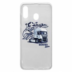 Чехол для Samsung A30 Scania watercolor art - PrintSalon