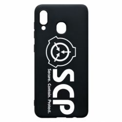 Чохол для Samsung A30 SCP logo text - PrintSalon