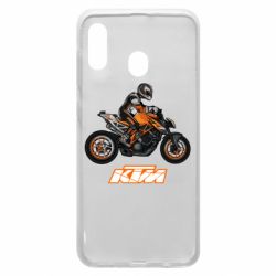 Чехол для Samsung A30 Sport Bike Art - PrintSalon