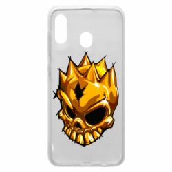 Чехол для Samsung A30 Standoff - Gold Skull - PrintSalon
