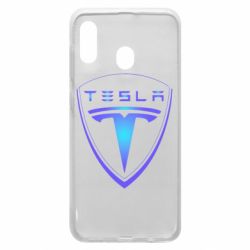 Чехол для Samsung A30 Tesla logo gradient - PrintSalon