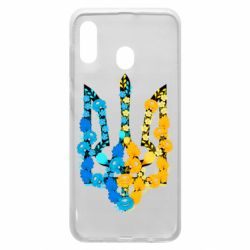 Чохол для Samsung A30 Тризуб квіти Україна - PrintSalon