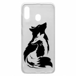 Чехол для Samsung A30 Wolf And Fox - PrintSalon