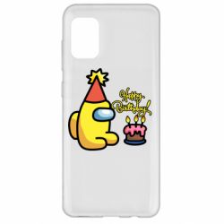 Чохол для Samsung A31 Among Us Happy Birthday - PrintSalon