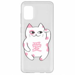 Чехол для Samsung A31 Cat and hieroglyphs - PrintSalon