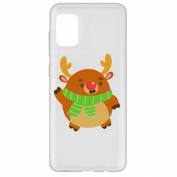 Чехол для Samsung A31 Deer in a scarf - PrintSalon