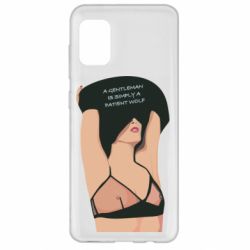 Чехол для Samsung A31 Gentleman Is Simply A Patient Wolf - PrintSalon