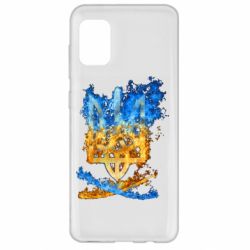 Чехол для Samsung A31 Горящий гербу Украины - PrintSalon