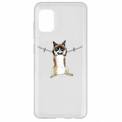 Чехол для Samsung A31 Grumpy Cat On The Rope - PrintSalon