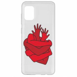 Чехол для Samsung A31 Heart out of hands - PrintSalon
