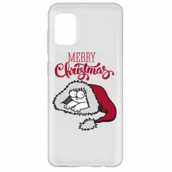 Чехол для Samsung A31 Кот саймона рождество - PrintSalon