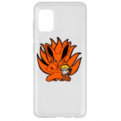 Чехол для Samsung A31 Kurama And Naruto - PrintSalon