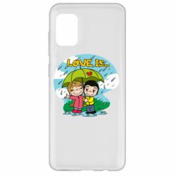Чехол для Samsung A31 Love is ... in the rain - PrintSalon