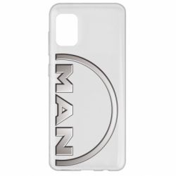 Чехол для Samsung A31 Man metallic logo - PrintSalon