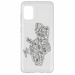 Чехол для Samsung A31 Map Ukraine - PrintSalon