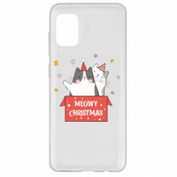 Чехол для Samsung A31 Meowy Christmas ( present box ) - PrintSalon